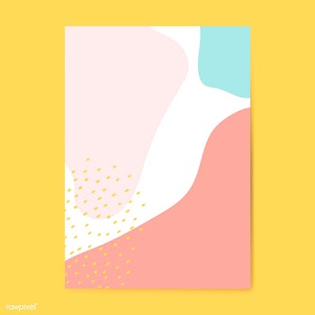 Colorful Memphis style poster vector | Free stock vector - 539944