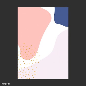 Colorful Memphis style poster vector | Free stock vector - 539958
