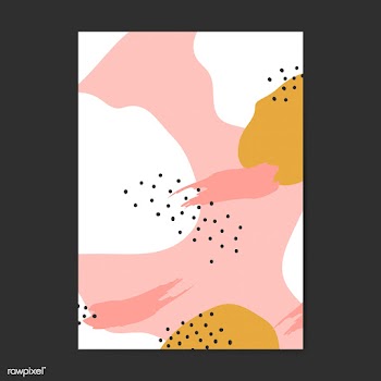 Colorful Memphis style poster vector | Free stock vector - 539987