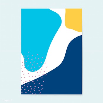 Colorful Memphis style poster vector | Free stock vector - 540006