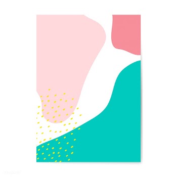 Colorful Memphis style poster vector | Free stock vector - 540045