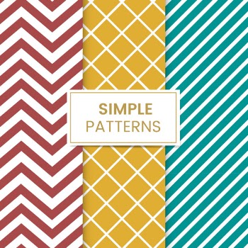 Colorful mixed seamless pattern vector set