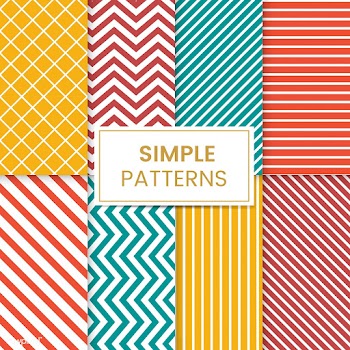 Colorful mixed seamless pattern vector set | Free stock vector - 530840