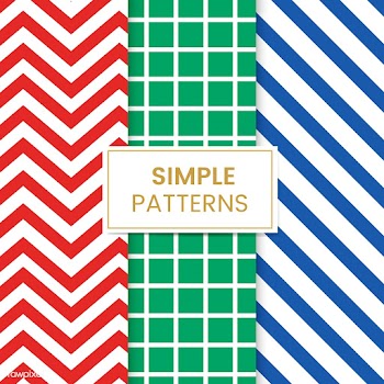 Colorful mixed seamless pattern vector set | Free stock vector - 530977