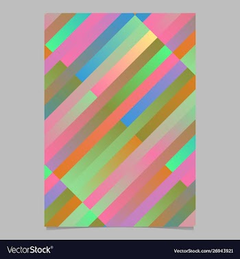 Colorful modern geometrical abstract stripe flyer vector image