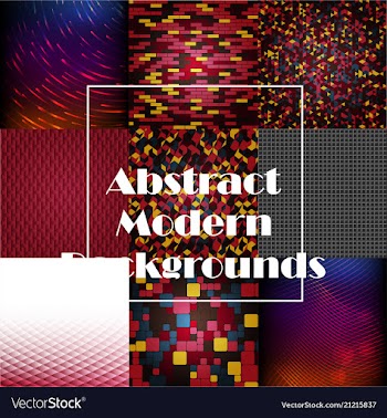 Colorful mosaic covers design minimal geometric vector image