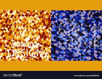 Colorful mosaic covers design minimal geometric vector image