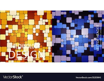 Colorful mosaic covers design minimal geometric vector image