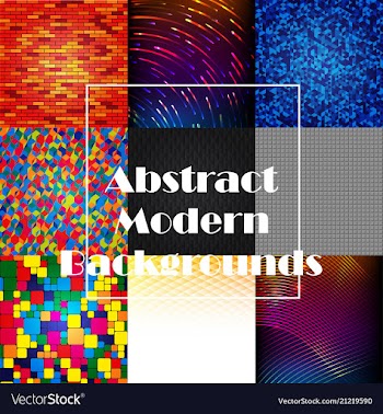Colorful mosaic covers design minimal geometric vector image