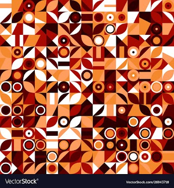 Colorful mosaic pattern background - abstract vector image