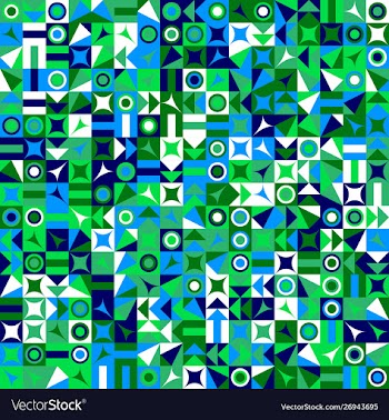 Colorful mosaic pattern background design vector image