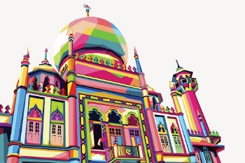 Colorful mosque clipart, religious illustration | Free Vector - rawpixel