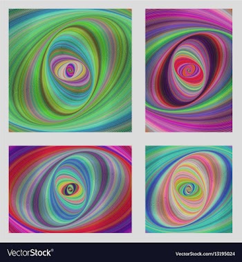 Colorful motion design brochure background set vector image