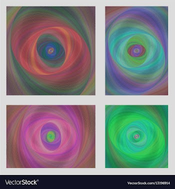 Colorful motion design brochure background set vector image