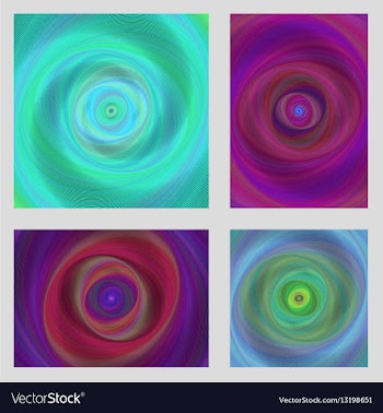 Colorful motion design brochure background set vector image