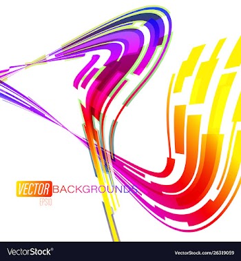 Colorful motion on a white vector image