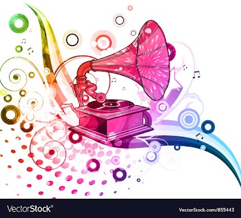 Colorful music poster vector image