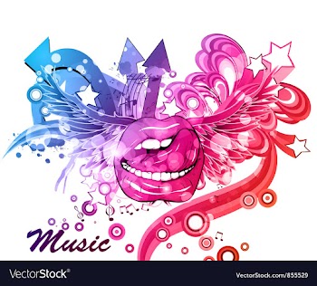 Colorful music poster vector image
