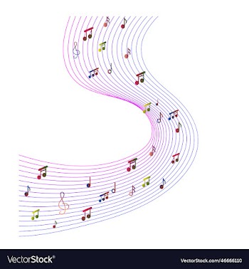 colorful musical notes
