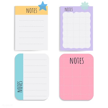Colorful notepad set | Free stock vector - 553772