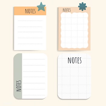 Colorful notepad set | Free stock vector - 553775