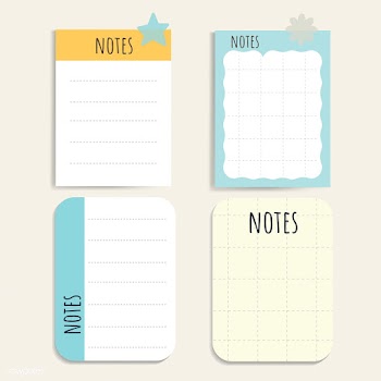 Colorful notepad set | Free stock vector - 553791