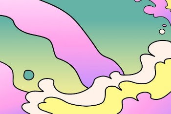 Colorful ocean wave background, abstract | Free Vector - rawpixel