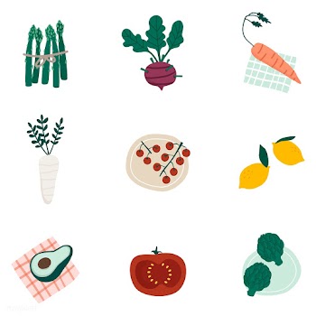 Colorful organic vegetable set vectors | Free stock vector - 537929