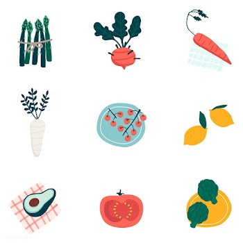 Colorful organic vegetable set vectors | Free stock vector - 537981