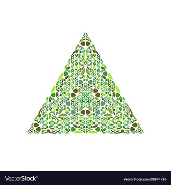 Colorful ornate geometrical abstract floral vector image