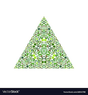 Colorful ornate geometrical flower ornament vector image