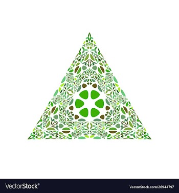 Colorful ornate isolated floral mosaic ornament vector image