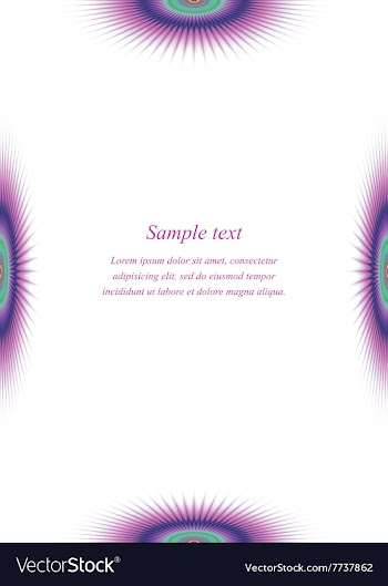 Colorful page border design template vector image