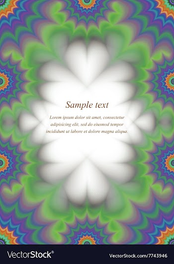 Colorful page border ornament design vector image