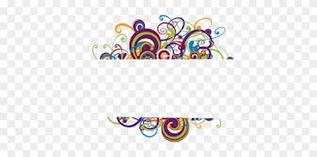 Colorful Page Borders - Colorful Swirl Border Png