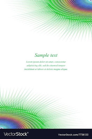 Colorful page corner design template vector image