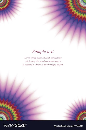 Colorful page corner design template vector image