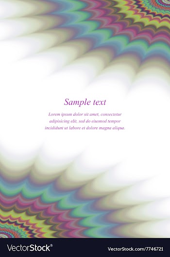 Colorful page corner ornament brochure template vector image