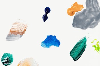 Colorful paint brush strokes | Free stock illustration - 583813
