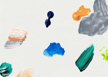 Colorful paint brush strokes | Free stock vector - 582076