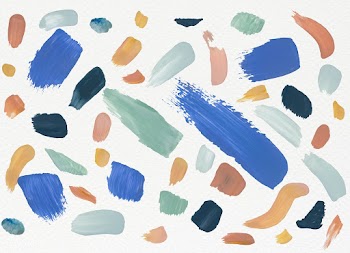 Colorful paint on a canvas | Free stock illustration - 583619