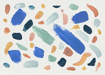 Colorful paint on a canvas | Free stock vector - 582017