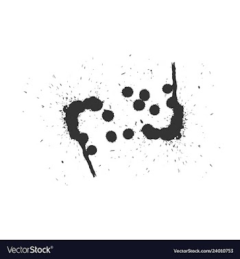 Colorful paint splatterspaint splashes set vector image