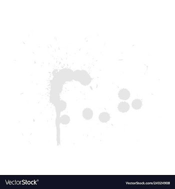 Colorful paint splatterspaint splashes set vector image