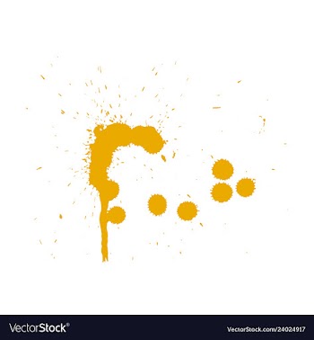 Colorful paint splatterspaint splashes set vector image