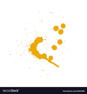 Colorful paint splatterspaint splashes set vector image