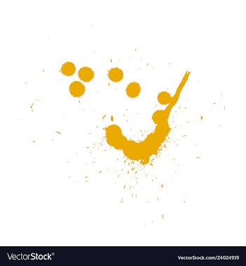 Colorful paint splatterspaint splashes set vector image
