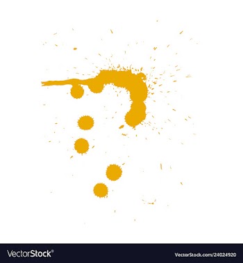 Colorful paint splatterspaint splashes set vector image