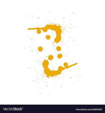 Colorful paint splatterspaint splashes set vector image
