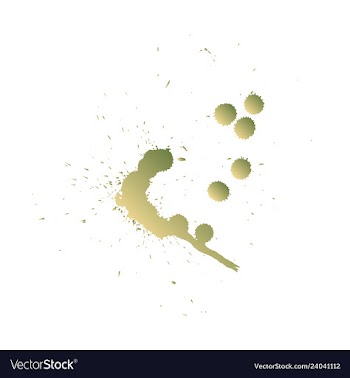 Colorful paint splatterspaint splashes set vector image